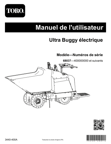 Toro Electric Ultra Buggy Concrete Equipment Manuel utilisateur | Fixfr