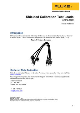 Fluke Calibrateurs multi-produits 5560A, 5550A et 5540A Mode d'emploi