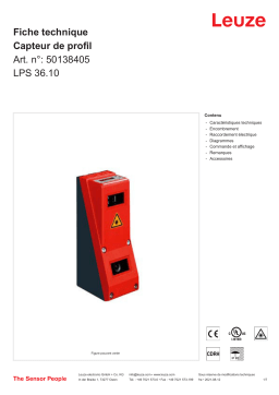 Leuze LPS 36.10 Linienprofilsensor Manuel utilisateur