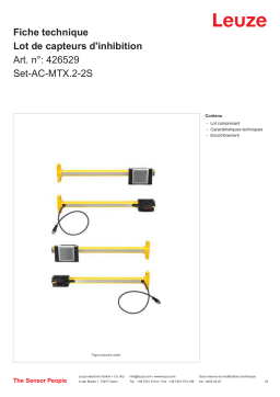 Leuze Set-AC-MTX.2-2S Muting-Sensor-Set Manuel utilisateur