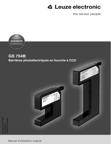 GS 754B/D24-98-S12 | GS 754B/V4-27-S12 | GS 754B/D24-27-S12 | GS 754B/V4-98-S12 | GS 754B/C4-98-S12 | Leuze GS 754B/C4-27-S12 Gabel-Lichtschranke Mode d'emploi | Fixfr