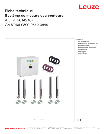 Leuze CMS748i-0800-0640-0640 Konturmesssystem Manuel utilisateur | Fixfr