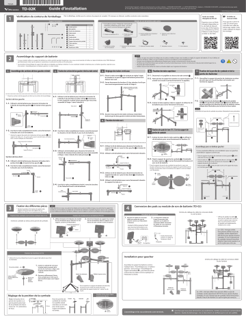 Roland TD-02K V-Drums Guide d'installation | Fixfr