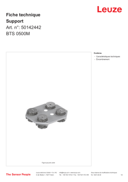 Leuze BTS 0500M Halterung Manuel utilisateur