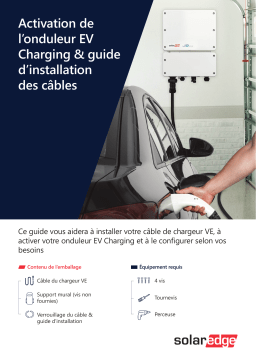 SolarEdge Activation de l’onduleur EV Charging Guide d'installation