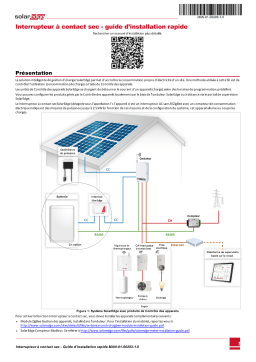 SolarEdge Interrupteur à contact sec Guide d'installation