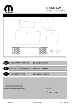 Mopar Rambox Manuel utilisateur