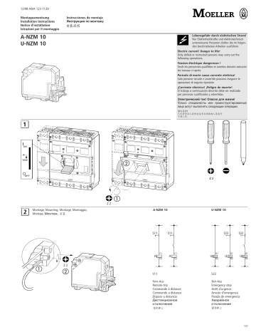 Moeller U-NZM 10 Manuel utilisateur | Fixfr