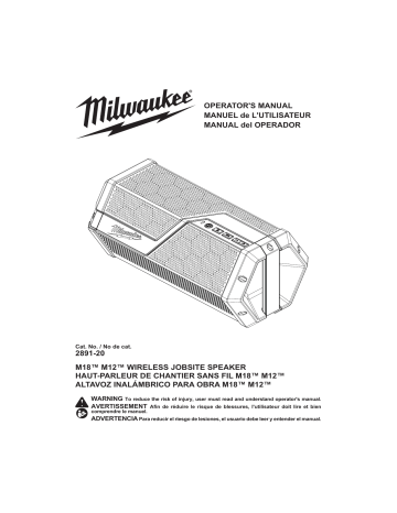 Milwaukee 2891-20 Manuel utilisateur | Fixfr