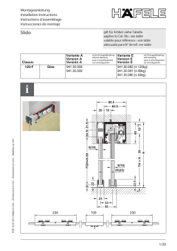 Hafele 941.30.080 Manuel utilisateur