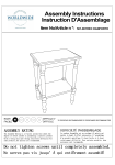 Worldwide Homefurnishings 501-901REC Marble Rectangle Accent Table Mode d'emploi