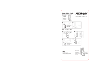 Liberty AN0200C-G-Q1 Align Right Cabinet Door Hardware Installation Template Mode d'emploi | Fixfr