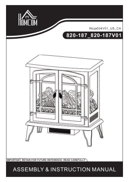 HOMCOM 820-187V01BK Freestanding Indoor Heater Mode d'emploi