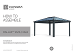 Canopia by Palram 706082 Dallas 12 ft. x 16 ft. Gray/Gray Opaque Outdoor Gazebo Mode d'emploi