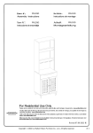 Welwick Designs HD9378 Dark Walnut Transitional Fluted-Door Bar Hutch Mode d'emploi