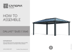 Canopia by Palram 706083 Dallas 12 ft. x 20 ft. Gray/Gray Opaque Outdoor Gazebo Mode d'emploi