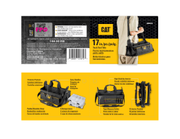 CAT 980207N 17 in. 20-Pocket Tech Tool Tote Mode d'emploi