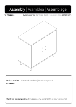 Southern Enterprises HD433882 Aligma White Decorative Storage Cabinet Mode d'emploi