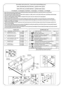 Picket House Furnishings CY300KB Trent Grey King Panel Bed Mode d'emploi