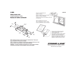 Prime-Line G 3066 3/8 in. Flat Edge Tandem Nylon Roller Assemblies (2-Pack) Mode d'emploi