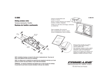 Prime-Line G 3066 3/8 in. Flat Edge Tandem Nylon Roller Assemblies (2-Pack) Mode d'emploi | Fixfr