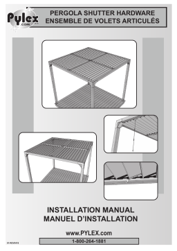 Pylex 12073 Pergola Shutters Hardware Kit Mode d'emploi