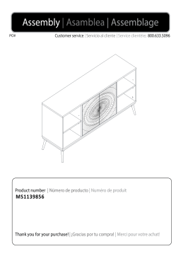 Southern Enterprises HD391496 Carlton 56 in. Whitewashed Wood TV Stand Fits TV's up to 54 in. Mode d'emploi