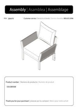 Southern Enterprises HD392332 Beringer Oiled Acacia Removable Cover Wood Outdoor Lounge Chair Mode d'emploi