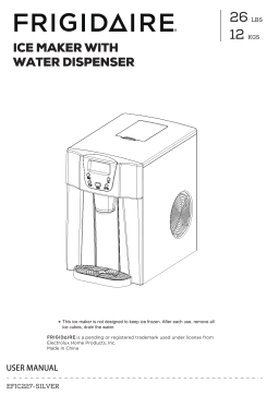 Frigidaire EFIC227-SILVER 26 lbs. Freestanding Ice Maker and Water Dispenser Guide d'installation