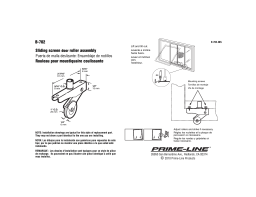 Prime-Line B 702 1 in. Steel Screen Door Roller (2-pack) Mode d'emploi