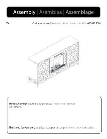 SEI Furniture HD071923 Hollesborne Brown Media Console Mode d'emploi | Fixfr