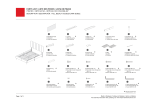 HMIDEA DS-D394-287A Vertically Gray Channeled Full Upholstered Platform Bed Mode d'emploi