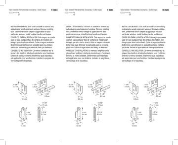 Prime-Line H 3683 1-7/8 in. Diecast and Steel Antique Brass Plated Casement Window Sash Lock Mode d'emploi | Fixfr