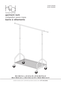 Honey-Can-Do GAR-09482 Chrome Steel Clothes Rack Mode d'emploi