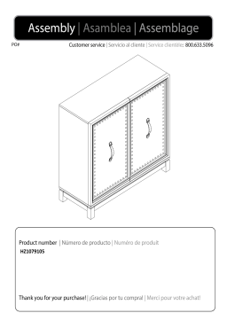 Southern Enterprises HD433929 Asmerelda Gray and Natural Wood Accent Cabinet Mode d'emploi