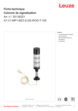 Leuze A7-V1-MP1-BZ2-S-DS-ROG-T-100 Signalsäule Manuel utilisateur