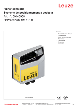 Leuze FBPS 607i 07 SM 110 D Barcode Positioniersystem Manuel utilisateur