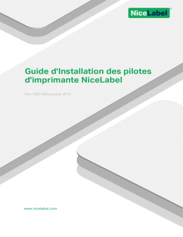 NiceLabel 2017 Printer Driver Guide d'installation | Fixfr