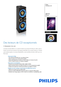 Philips NTRX500/10 Minichaîne hi-fi Manuel utilisateur