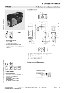 Leuze KRT21M-09.PL3/42-M12 Kontrasttaster Manuel utilisateur