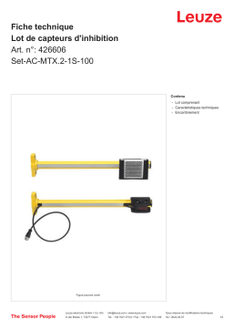 Leuze Set-AC-MTX.2-1S-100 Muting-Sensor-Set Manuel utilisateur