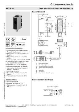 Leuze KRTW 55/4.1121,5000 Kontrasttaster Manuel utilisateur