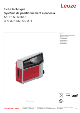 Leuze BPS 307i SM 100 D H Barcode Positioniersystem Manuel utilisateur