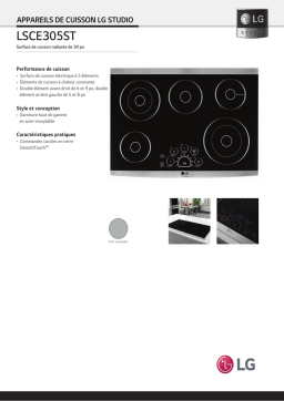 LG LSCE305ST Une information important