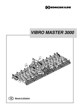 Kongskilde VIBRO MASTER 3000 Manuel du propriétaire