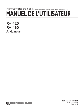 Kongskilde R+ 1 rotor Manuel du propriétaire | Fixfr