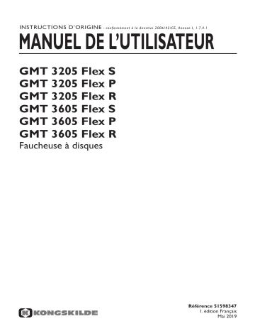 Kongskilde GMT Flex Manuel du propriétaire | Fixfr