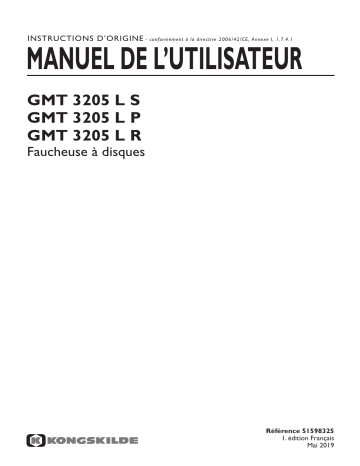 Kongskilde GMT L Manuel du propriétaire | Fixfr