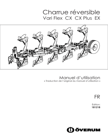 VARI FLEX EX-F | VARI FLEX CX-CXP-H | VARI FLEX EX-H | Kongskilde VARI FLEX CX-CXP-F Manuel du propriétaire | Fixfr