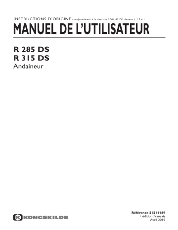 Kongskilde R DS Manuel du propriétaire | Fixfr